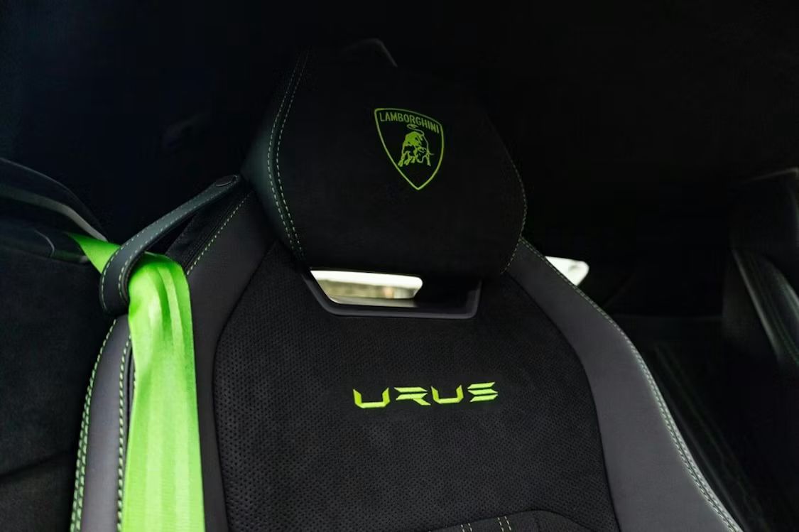 Green Lamborghini Interior 4