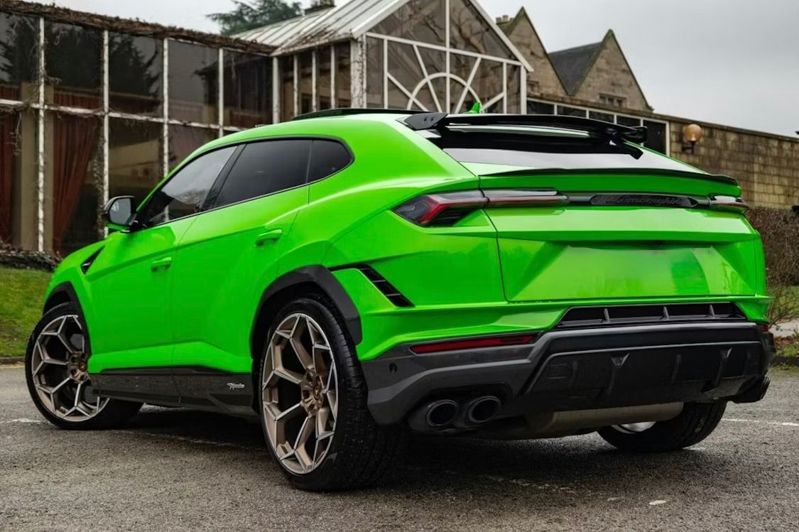 Green Lamborghini Side